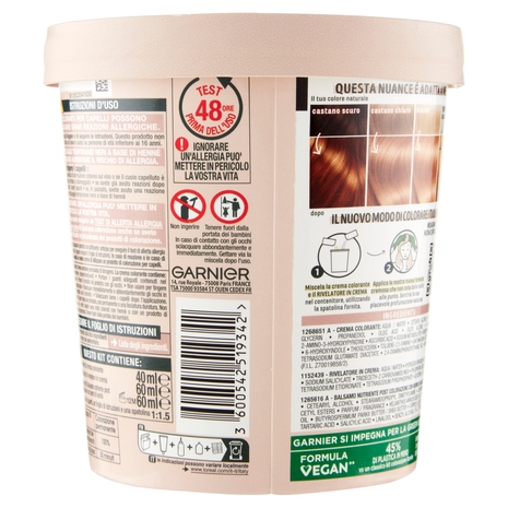 Garnier GOOD 7.0 Biondo Caramello, colorazione permanente senza ammoniaca, 90% di origine naturale